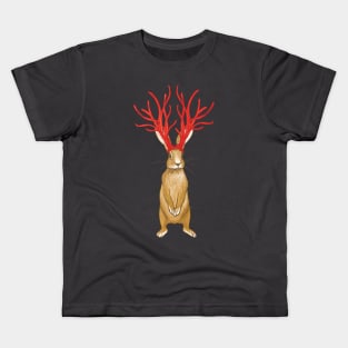 Cherry Licorice Jackalope Kids T-Shirt